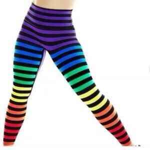7/8 Sneaker Length KDeer K-Deer leggings in Dana Stripe- PRIDE